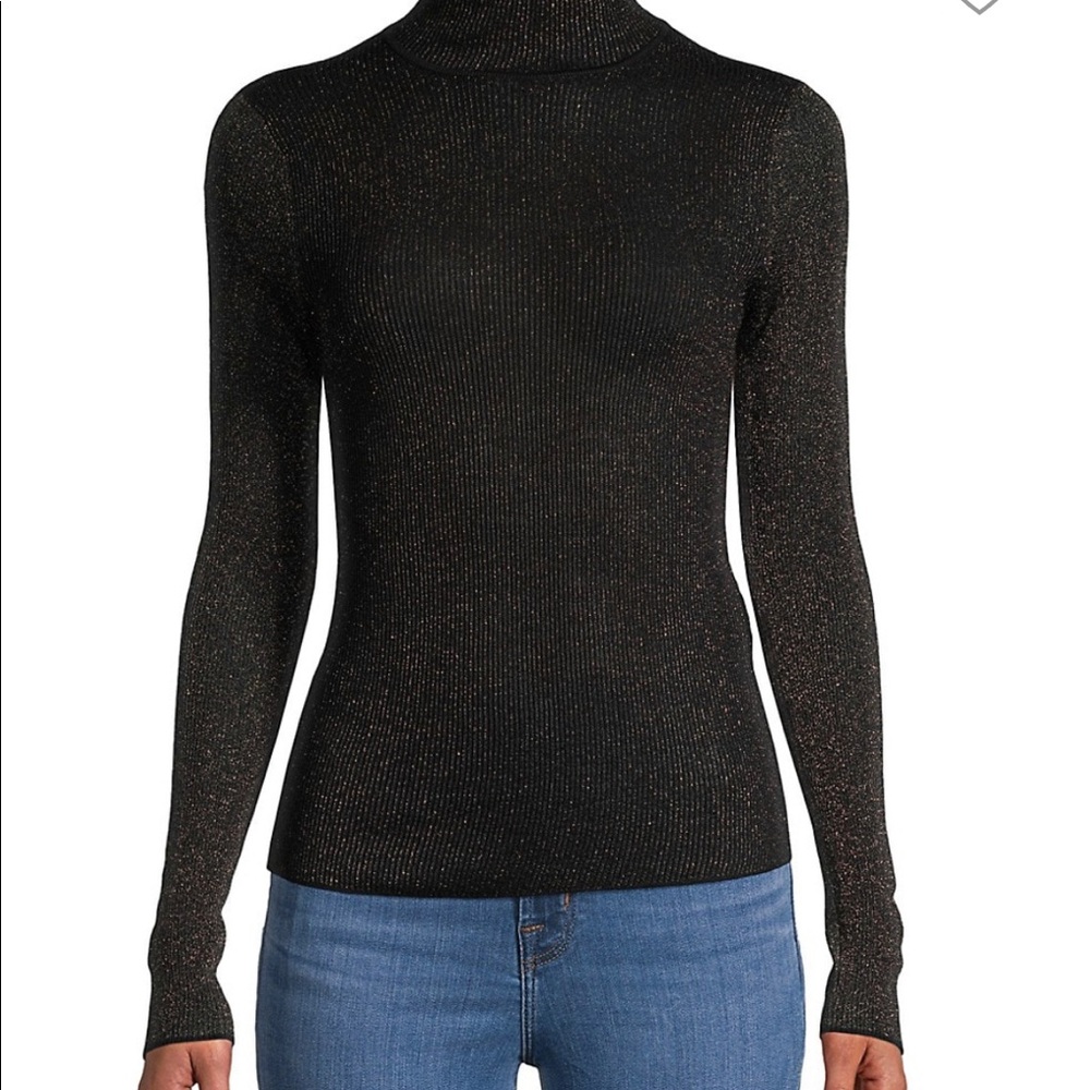 rag and bone mock turtleneck shimmer
